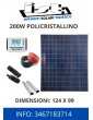 Pannello Fotovoltaico 200Wp...